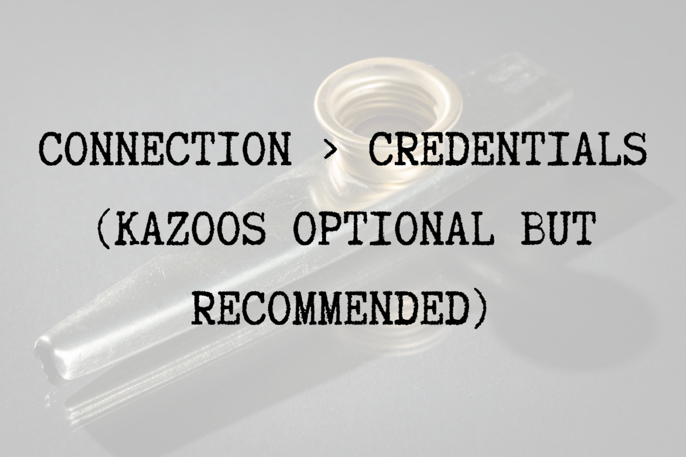 kazoos for formal event introduction
